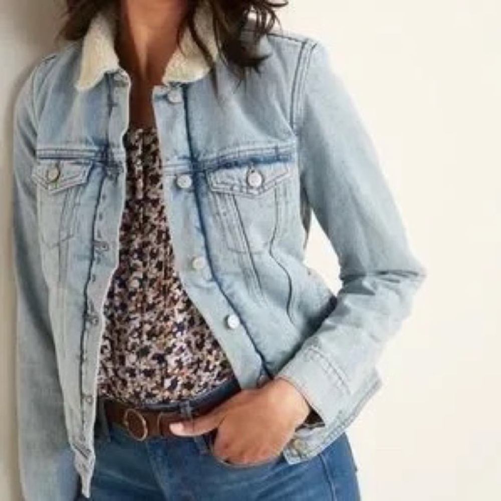 Old Navy Sherpa Lined Jean Jacket